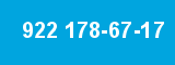 922 178-67-17